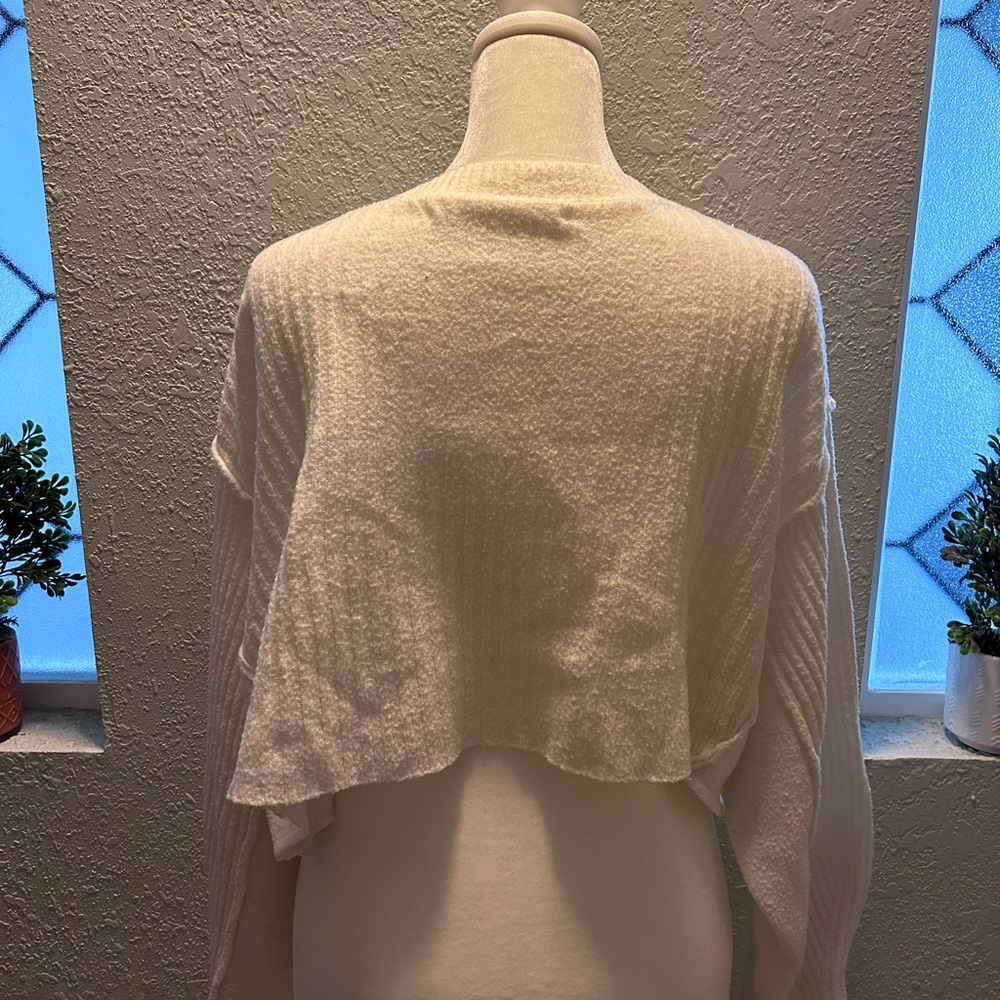 Altar'd State Ivory Ribbed Sweater - Picture 2 of 3